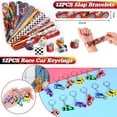 thumbnail image 4 of KISPATTI 122 PCS Race Car Party Favors, Racing Birthday Party Favors with Pull Back Cars Drawstring Bags Keychain Stamper Tattoo Stickers, Racecar Theme Party Supplies Goodie Bag for Boys Kids, 4 of 5