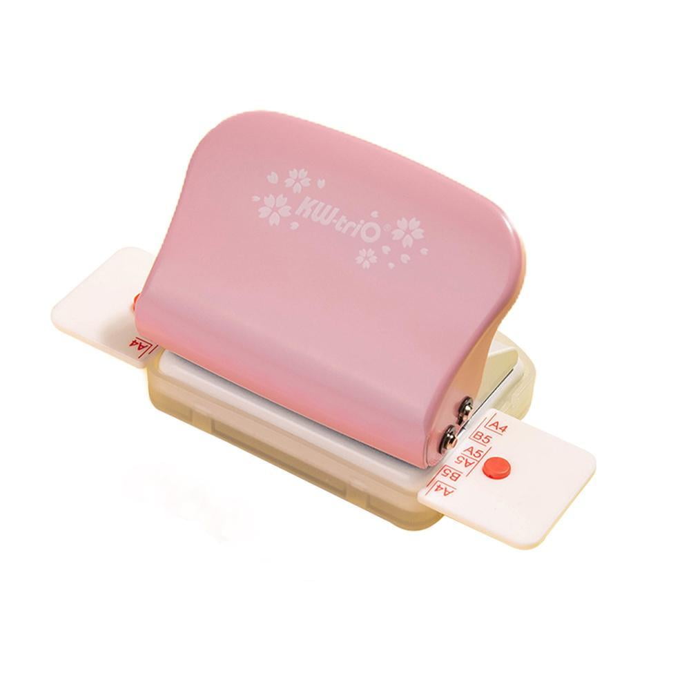 Handheld 6hole 5 Sheet Capacity Paper Punch Metal Hole Puncher Office W0V6