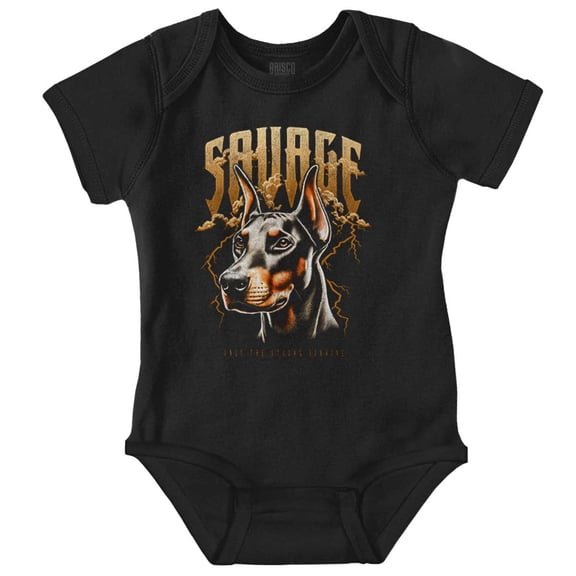 Urban Streetwear Savage Alpha Dog Romper Boys or Girls Infant Baby Brisco Brands NB