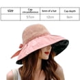 thumbnail image 2 of Sombreros de malla para el sol para mujer, ligeros, plegables, para playa, con ala ancha, sombrero de pescador, 2 of 5