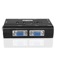 thumbnail image 4 of 4 Port USB 2.0 KVM Switch Manual Selector Rack Mount Metal Box Adapter with 4 VGA USB KVM Cables for Computer PC Laptop Notebook Monitor Keyboard Mouse Black, 4 of 7