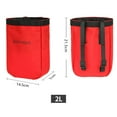thumbnail image 2 of Yimiti Sac de Craie pour Escalade sur Roche, Ceinture de Taille Ajustable, Sac à Outils avec Ceinture à Clip Rapide, Rouge, 2 of 8
