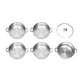 thumbnail image 3 of TFCFL 5 Tiers 26cm Stainless Steel Steamer Meat Vegetable Cooking Steam Pot Kitchen Tool with Glass Lid, 3 of 18