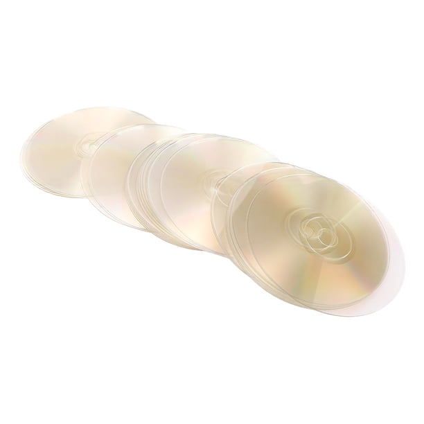 Transparente 30PCS CD Transparente Para Pintar 12 Cm CD Transparentes En DIY Artesanía Decoración De La Habitación Suministros Para Fiestas Plástico Estético Disco Arte