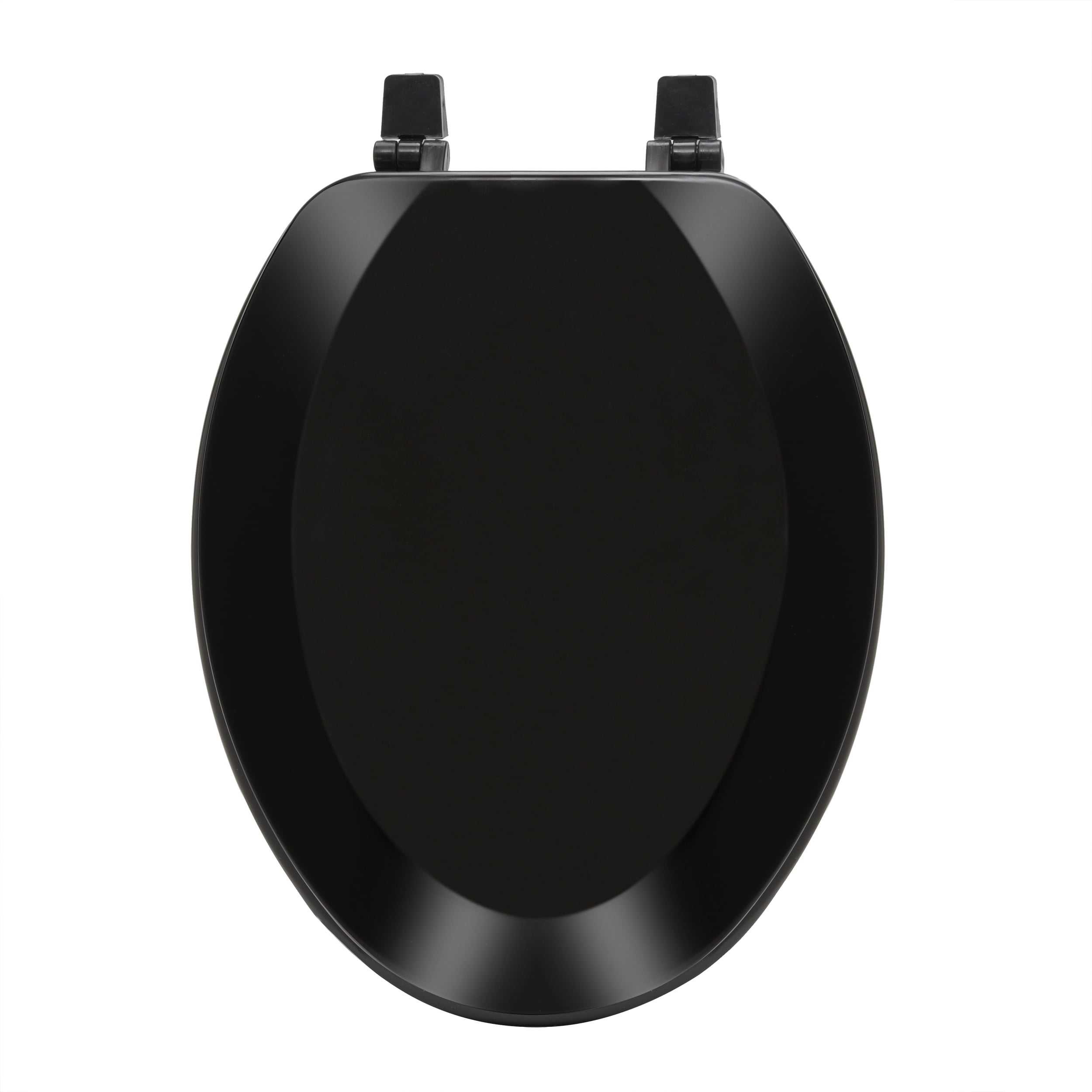Elongated Wood Toilet Seat, Black - 19 Inch - Fits All Elongated Size Fixtures - Easy to Install Fantasia by Achim Home Decor