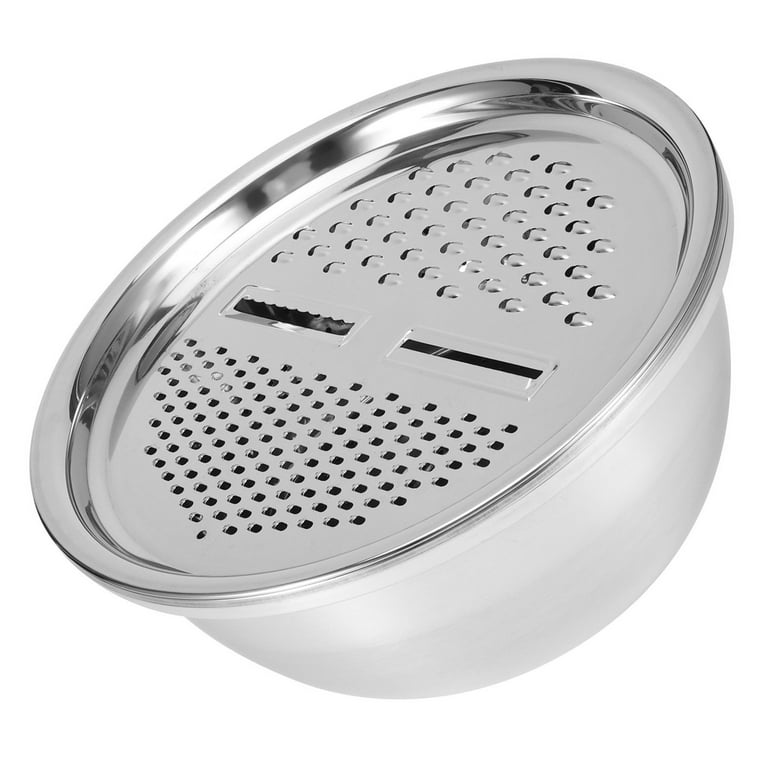 Kitchen Grater Bowl Grater Basin Drain Basin Washing Rice Sieve Material  Stainless Steel Strainer 201 Set Basket Cheese Grater Serving Bowl Food