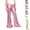Hot Pink, variant on YOUYEDIAN Girls Sequin Bell Bottom Pants Elastic Waist Stretchy Flare Dance Yoga Leggings Kids Trendy Performance Trousers (Silver, 15-16 Years)