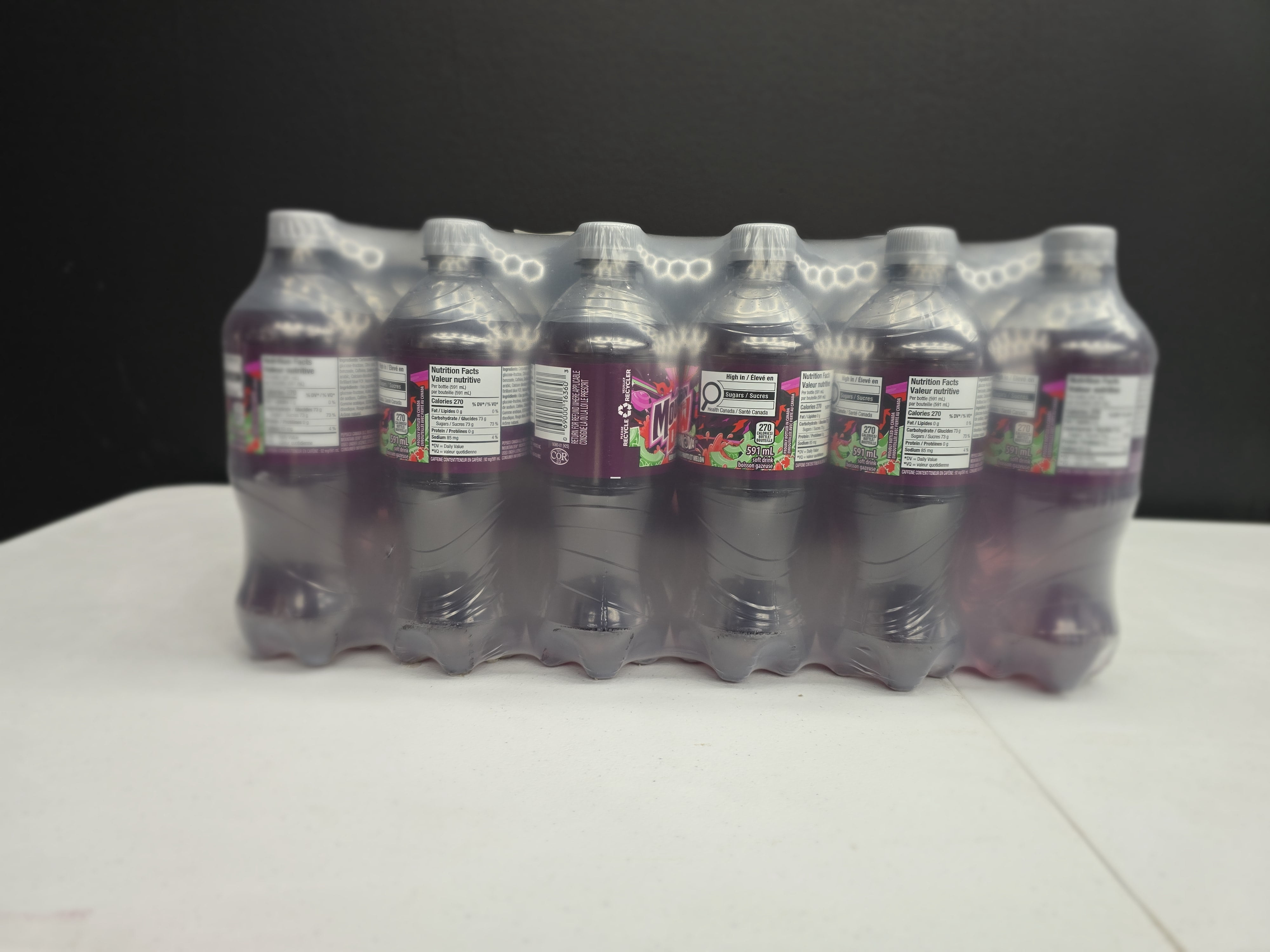 Mountain Dew Supernova Berry Melon Soda, 20 fl oz (591ml) Bottles, 24-Pack Case (Canadian Import)