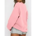 thumbnail image 4 of Sweat-shirt à Manches Longues pour Femmes Casual Col Rond Pull à Capuche en Molleton, 4 of 6