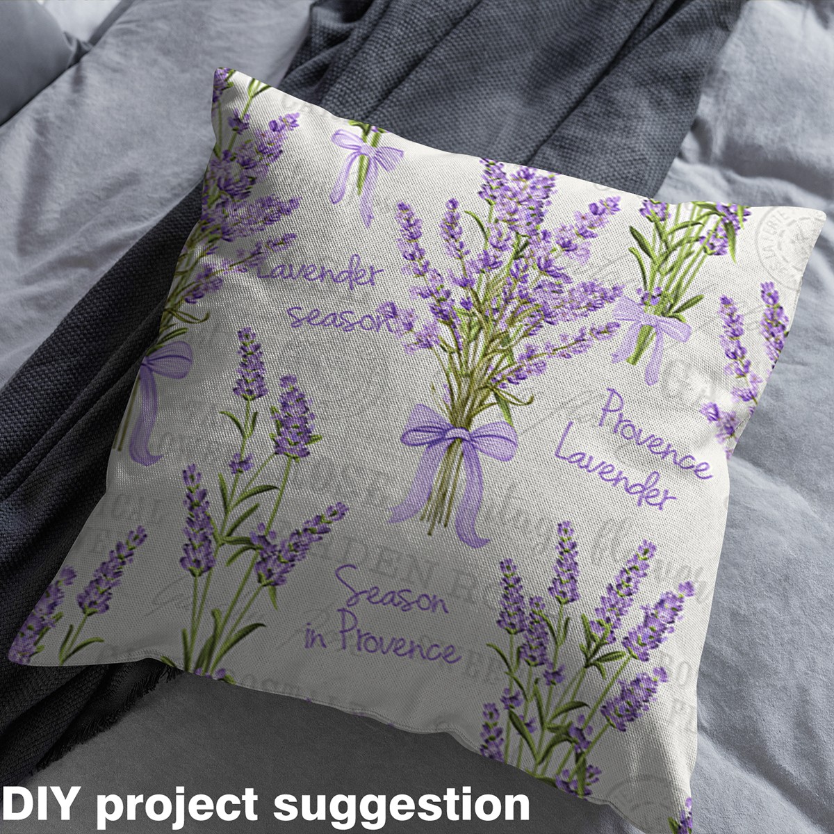 Castle Fairy Flower Lavender Girl Fabric by the Yard 2 Yards,Purple Green Room Decor Fabric by the Yard,Vintage Rustic Sewing Fabric,Lightweight Room Decor