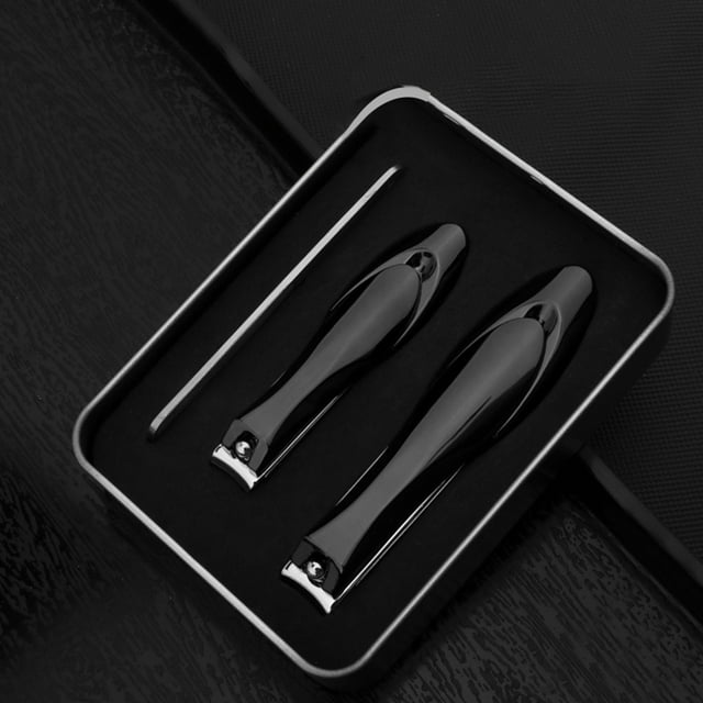 Set de cortauñas de acero inoxidable: cortauñas, tijeras gruesas para uñas de los pies y herramientas de manicura