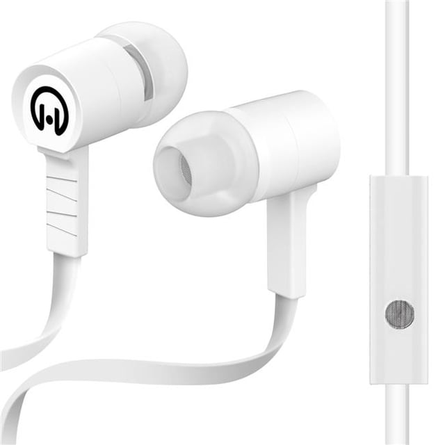 Hypercel 14633-HYP) 14633-HYP HyperGear dBm Wave Écouteurs avec Micro 3,5 mm ( Blanc
