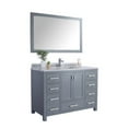 thumbnail image 2 of Laviva Wilson 48" Wood Cabinet with Stripes Marble Countertop in Gray/White, 2 of 9