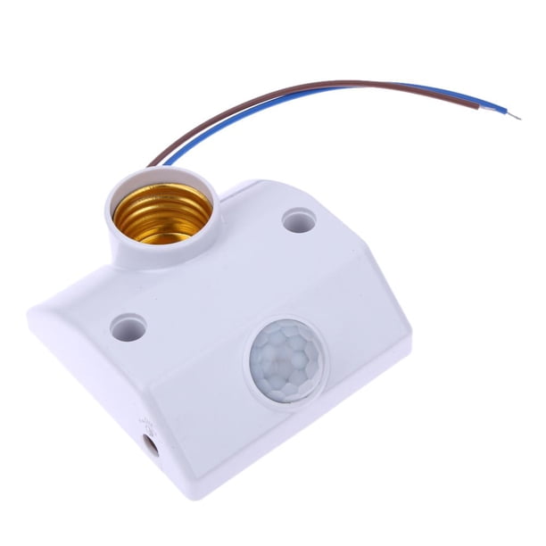 3x E27 220V Sensor de movimiento infrarrojo Interruptor de soporte de lámpara de luz automático Nuevo Lamparas