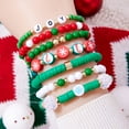 thumbnail image 2 of NICKSUN Christmas Bracelets Set Stack Snowflake Christmas Tree Beaded Stretch Bracelet Summer Christmas Costumes Bracelet Jewelry Gifts, 2 of 7