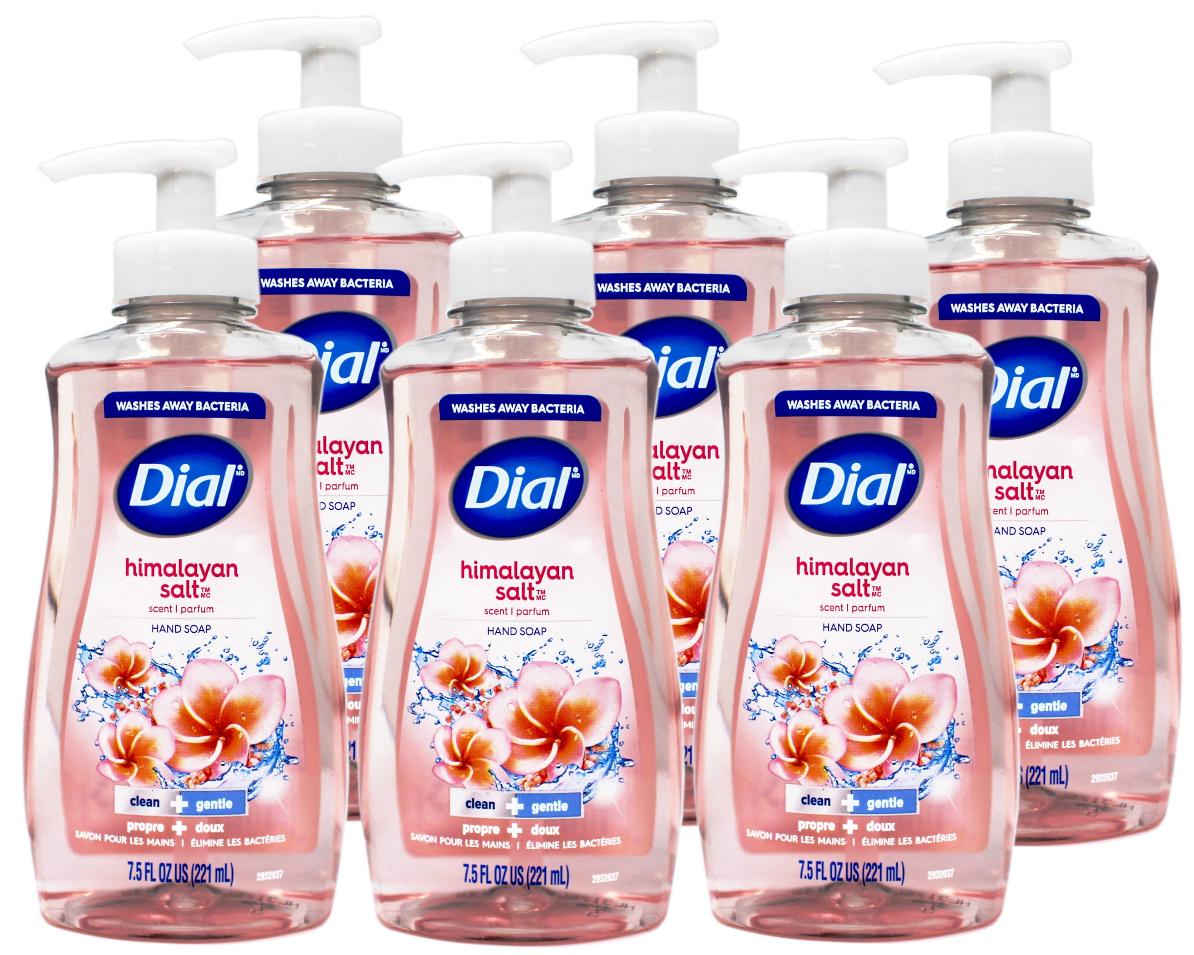 Dial Liquid Hand Soap, Himalayan Salt, 7.5 Fluid Ounces, Pack of 6