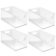 thumbnail image 7 of HLL 6 x Clear Organizer Storage Bin with Handle Compatible with Kitchen I Best Compatible with Refrigerators, Cabinets & Food Pantry - 10" x 5" x 6", 7 of 7