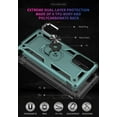 thumbnail image 3 of Note 20 Case for Samsung Note 20 5G Case [ Military Grade ] Shock-Absorption Bumper Cover Samsung Note 20 Anti-Scratch Case with Ring Car Mount Kickstand for Samsung Galaxy Note 20 Teal, 3 of 12