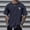 Marine, variante sur T-shirts pour Hommes Décontractés d'Été avec Imprimé Arbre Manches Courtes Col Rond pour Confort Quotidien