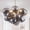 Black, variant on Longree Cognac Glass Bubble Ball Chandelier, Blown Glass Pendant Light Fixture for Children's Rooms, Bedrooms, Living Rooms - 40x35 inch