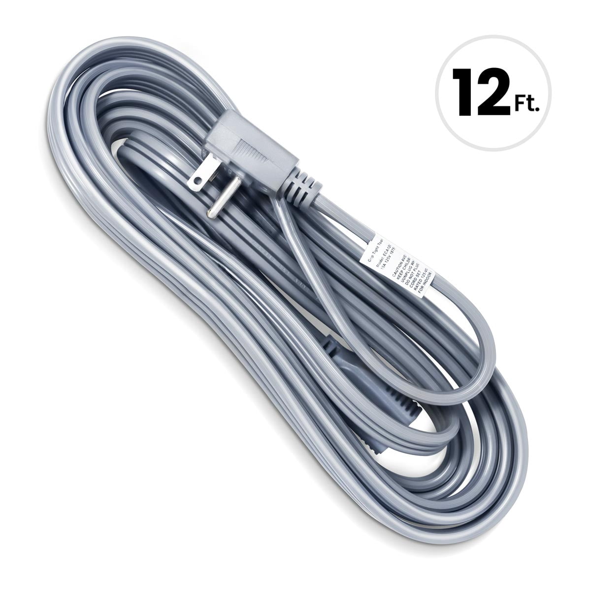 Grip Tight Tools® 12 FT Appliance Extension Cord, 14-3 SPT, Grey