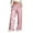 Pink, variant on Womens Wide Leg Sweatpants Fashion Stars Print Patchwork High Waisted Baggy Lounge Pants Athletic Flared Joggers