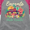 thumbnail image 3 of Encanto - Hola Casita - Toddler & Youth Girls Raglan Graphic T-Shirt, 3 of 5