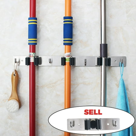 

QAZXD Bathroom Hook Wall-mounted Stainless Steel Storage Rack Heavy Duty Tool Holder(buy 2 get 1 free)