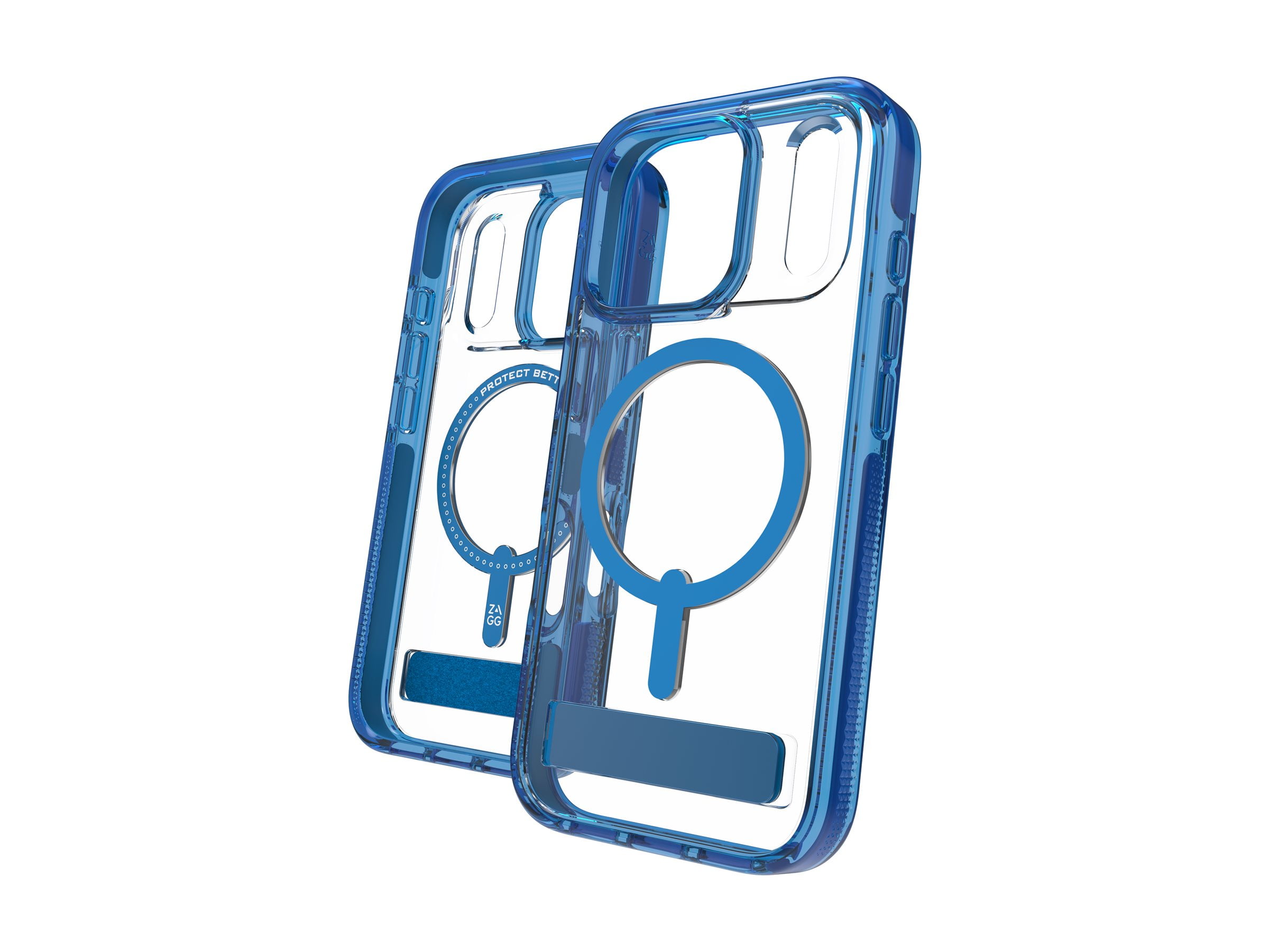 Zagg Santa Cruz Snap - Back cover for cell phone - with kickstand - MagSafe compatibility - tranquil blue - for Apple iPhone 17 Pro