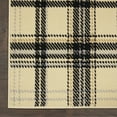 thumbnail image 7 of Nourison Grafix Modern Plaid Cream/Black 2'3" x 7'6" Area Rug, (8' Runner), 7 of 7