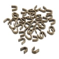 thumbnail image 1 of 40Pack #5 Tapones en forma de U para deslizadores de cremallera de extremo cerrado, Bronce, 1 of 7
