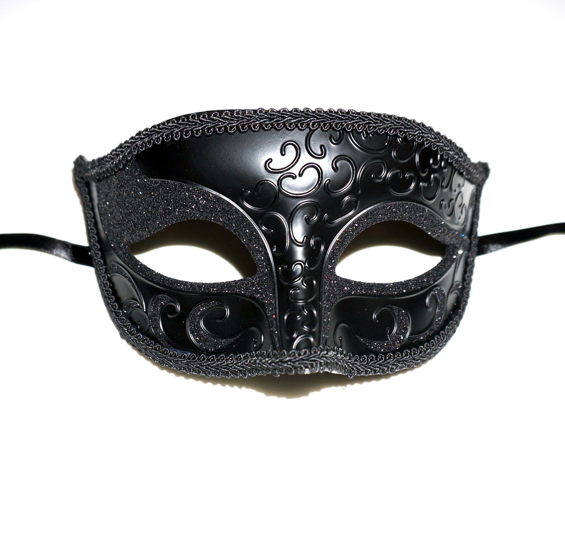 BeMasqued Black HalfFace Eye Mask Unisex Adult Men Women