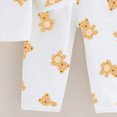 thumbnail image 6 of NOLDARES Toddler Kids Boys Pjs 2Pcs Pajama Set Long Sleeve Print Top with Pants Soft Cotton Sleepwear Little Boys 6-24 Months 2t 3t 4t 5t 6t 7t 8t 9t Children,Brown,6-9 M, 6 of 7