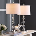 thumbnail image 2 of SAFAVIEH Maeve 28 in. H Crystal Ball Table Lamp, Clear/White, Set of 2, 2 of 9
