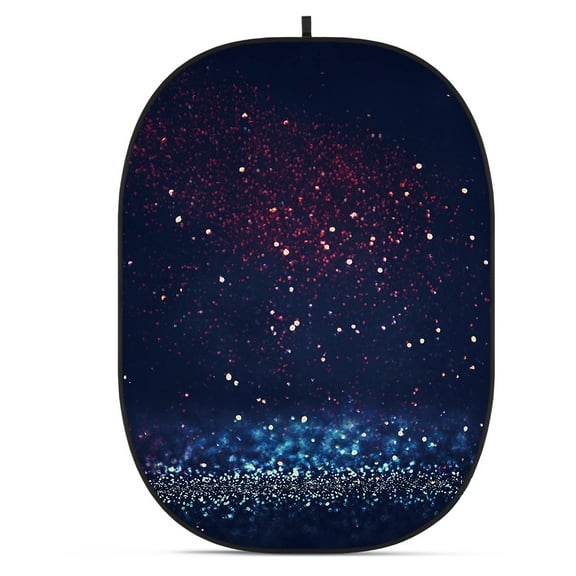 Glow CBA-TB0010 5x6.5' Fabric Collapsible Backdrop, Bokeh Textured