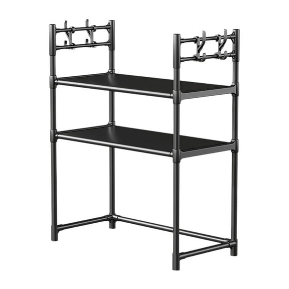 Yhmxh Utensilios de cocina Estante engrosado para encimera de microondas, compartimento para horno, estante para especias de cocina, estante para toallas Muebles para cocina Accesorios de cocina