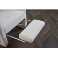 thumbnail image 3 of Glider Rocking Chair with Adjustable Footrest, Comfy Teddy Upholstered Nursery Rocker Chair with Wood Legs Side Pocket, Accent Rocker Arm Chair Baby Bedroom, Living Room, Ivory, 3 of 9
