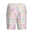 thumbnail image 4 of Yiaed Colorful Bunny for Men's Soft Sleep Pajama Short Lounging Pajama Shorts-3X-Large, 4 of 8