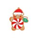 thumbnail image 3 of Christmas Pendant Gingerbread Man Hanging Ornaments Christmas Decorative Gifts Diy Flag Flower Snow Landscape Arrangement, 3 of 5