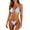 Sky Blue, variant on Bikinis for Women 2 Piece Halter Tie Back Triangle Bikini Top High Cut Brazilian Thong Bikini String Bathing Suit