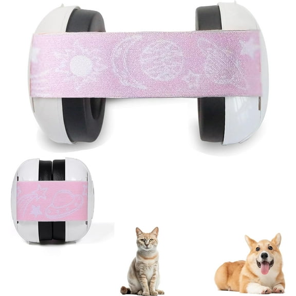 WYJ Small Dog/Cat Ear Muffs for Noise Protection, Noise Cancelling Headphones for Small Dogs/Cats, Dog Ears for Small Dog and CAT, Hearing Protector for Thunder, Fireworks,Celebrations,-0614