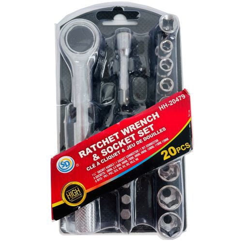 Ratchet wrench with sockets deals