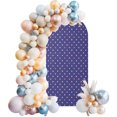 Purple Polka Dots Arch Backdrop Cover, 4FT, Winter Whimsical Pink Green ...