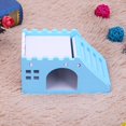 thumbnail image 4 of Hamster Staircase Villa Sleeping House Bear Pet Nest Log Cabinet (Azul) Likrtyny Para estrenar, 4 of 6