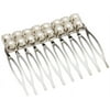 Hair Comb, Silver and Pearl