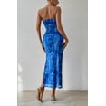 thumbnail image 2 of Vestido PRETTYGARDEN Strapless Bodycon Maxi Estampado Azul S, 2 of 6
