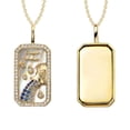 thumbnail image 5 of Birdeem Collier 12 Constellations avec Diamants et Pierres Colorées Collier Zircon 12 Constellations, 5 of 5