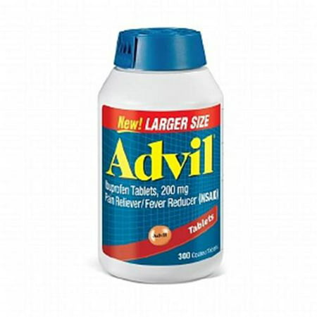 Advil Ibuprofen comprimés enrobés, de 200 mg 300 onglets (pack de 6)
