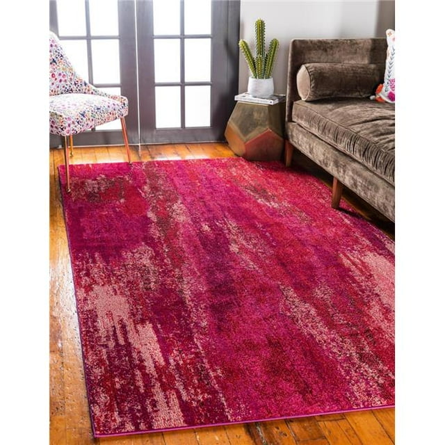Unique Loom 3128102 3 Pi 3 Po x 5 Pi 3 Po Tapis Rectangulaire Lilly Jardin&44; Rose