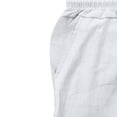 thumbnail image 6 of UAMVSH Cotton Linen Cargo Pants for Men Casual Wide Leg Elastic Waist Pants with Pockets Lightweight Beach Vacation Lounge Pants(X-LargeWhite), 6 of 6
